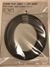 LIONEL FC5 GREY FLAT 5 WIRE CABLE FOR LIONEL 282 CRANES 6 FEET