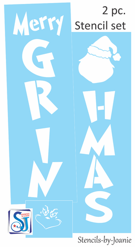 Grinch 3 pc. Stencil 48" tall Merry Grinchmas Christmas Holiday Porch DIY Signs - Picture 2 of 7