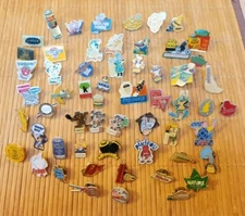 Lot 58 Pin's candy'up, foal, yop, Duracell, panzani, kinder, mentos, montblanc