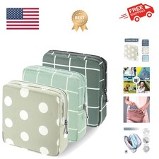 3pcs Period Bag,Period Pouch,Sanitary Napkin Storage Bag, Portable Reusable M...