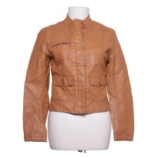 H&M, Jacke, Damen, Größe: 36, Braun, Lederimitat/Polyester, Einfarbig #CPH