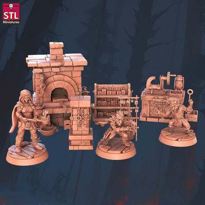 Keymakers Set DnD Legion Terrain Scenery Tabletop Miniatures 28mm