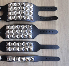 Leder Armband mit Nieten Pyramidennieten