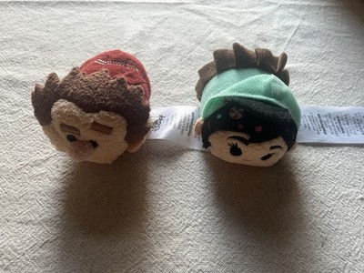 Disney Store Tsum Tsum Plüsch ~ Wreck it Ralph & Vanellope ~ Mini Stofftiere