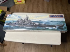 Vintage Tamiya BB-63 Missouri U.S. Battleship 1/350 Plastic Model Kit New