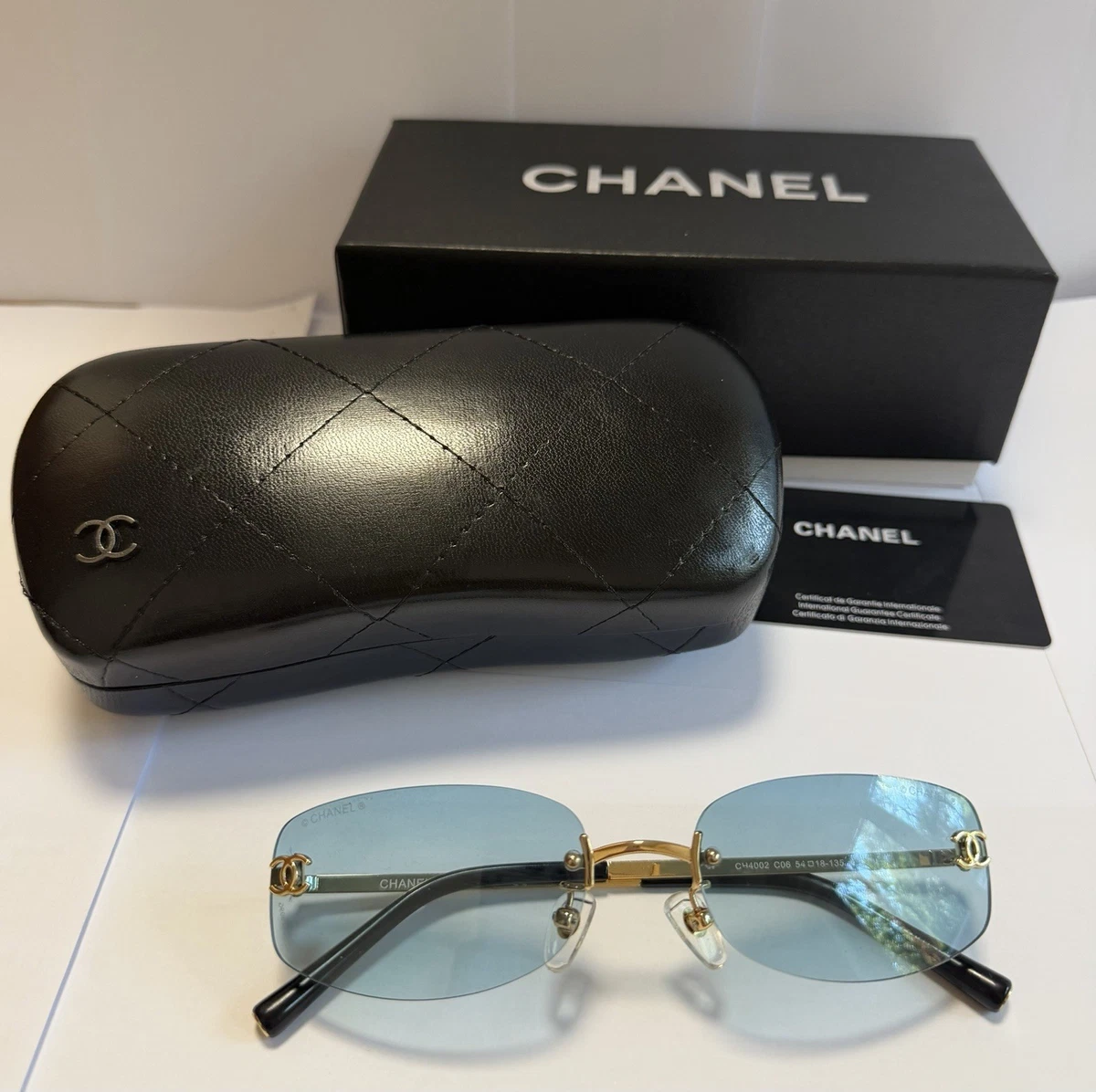 CHANEL Blue Plastic Frame Sunglasses for Women for sale | eBay