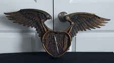 Steampunk Style Winged Heart Wall Clock Resin Clock 26" - Pacific Giftware #8882