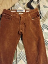 JEANS JACOB COHEN VELLUTO COLORE MARRONE 