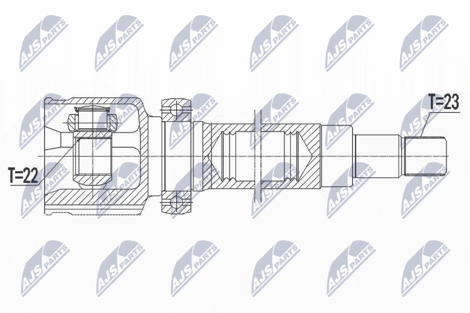 N.T.Y. NPW-FR-112.NTY Joint Kit, drive shaft for FORD