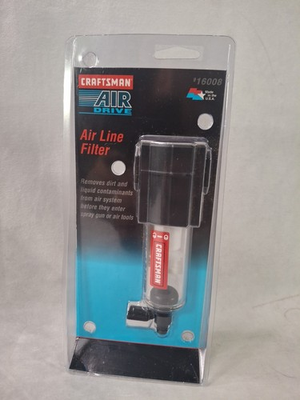#ad Craftsman Air Line Filter USA 3 8quot; NPT Thread Inlet #916008 Made in USA NIP NEW $17.95