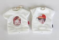 Paola Reina Doll Off White Sassy Little Girl Boy T-shirt Top Outfit Clothes