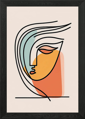 Minimalist Abstact 1 gerahmtes Wandbild Poster Leinwanddruck Bild