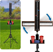 Cornhole Scoreboard with Drink Holder, Score Keeper Set for Cornhole Game