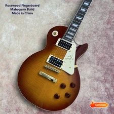 This Performance-Ready Electric Guitar Rocks Classic Brown Sunburst 6 String 