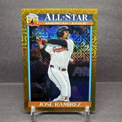 2026 Topps Chrome José Ramírez All-Star Gold Mojo Refractor 22/50 Guardians