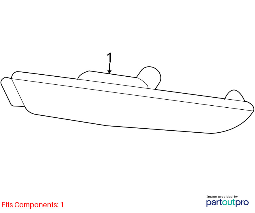 Audi R8 2008-2015 Rear Right Side marker light