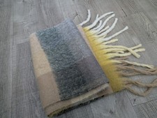 NEW Yellow grey checked long thick scarf (Acne Studios dupe)