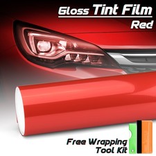 Gloss Headlight Protection Film Tint Taillight Fog Side Marker Lights Vinyl Wrap