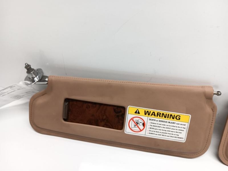Bentley Arnage Sun Visor Set Left Right Pair With Wood Trim Autumn Leather