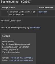 Telefunken Elektroakustik TF51 Großmembran-K...