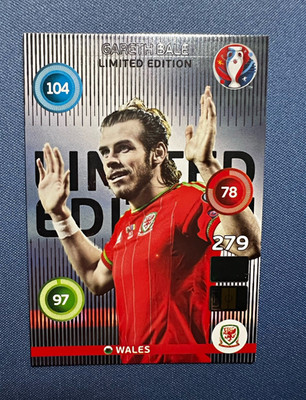 Panini Adrenalyn XL UEFA Euro 2016 Gareth Bale Wales #104 Limited Edition