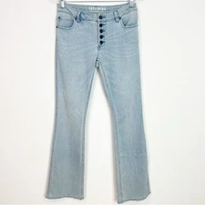 IDYLLWIND BY MIRANDA LAMBERT BUTTON FLY REBEL MID RISE BOOTCUT JEANS WOMENS SZ 8