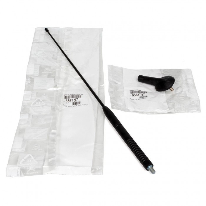 Antenne 42cm pour Peugeot 206 de rechange en brin de toit noir