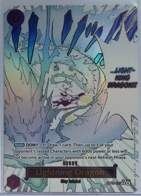 Lightning Dragon (Alternate Art) OP15-077 Adventure on Kami's Island Foil
