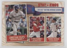 2019 Big League Stat Kings Scooter Gennett Freddie Freeman Christian Yelich 0jl3
