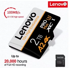 High Speed Lenovo Memory Card 1tb 2tb Micro Sd Card Class 10 Xc Tf Card Adapter