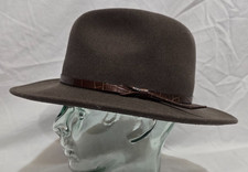 Broner The Best Made in USA 100% Wool Urban Outback Fedora - Brown - Sz M*