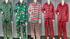 Carter's Unisex Adult 2-Piece Plaid Coat-Style PJs Pant set XS,S,M,L,XL
