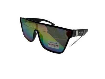 NWT Womens Sunglasses True Religion TRM1799 Black matte/Rainbow