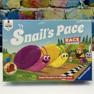 NEW Ravensburger Snail's Pace Race Game Kid's Age 3+ Real Wood Snails Guess Fun