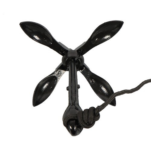 Fit For Grapnel Boat Marine Kayak Anchor Set Black Folding 7.05LB 2-Pack - 第 8/15 張圖片