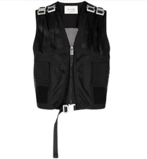Men Outdoor 1017 ALYX 9SM Buckle Opening Closing Short Vest Zipper Jacket