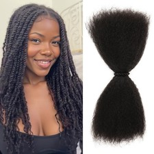 Originea Braiding Hair Pre Stretched Afro Kinkys Bulk Human Hair for Twists and