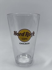 Hard Rock Cafe Chicago Pint Glass Collectible Souvenir Beer Tumbler Barware Free