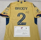 Real Salt Lake ANDREW BRODY Signed Match Used Soccer Jersey 2024 Season GOLD