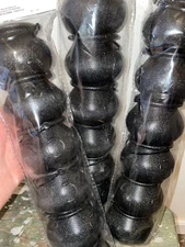 NOS Vintage Miniature Witches Cauldron  x18 Plastic Halloween Black Cauldrons