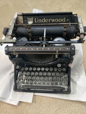 Antique Vintage Underwood Typewriter - Great Parts - Display thumbnail