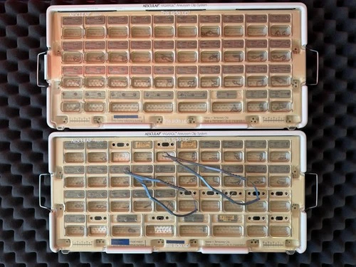 Lot of 76 pcs Aesculap / Braun Yasargil aneurysm clips TITANIUM with 2 Appliers