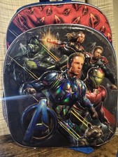 Marvel Avenger School Backpack 16" Super Hero Captain America 3D Design