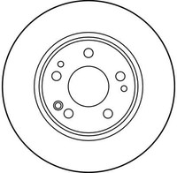 2Er Set Bremsscheiben TRW Automotive DF1585 MERCEDES-BENZ 124 421 16 12