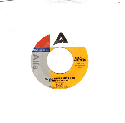 LULU:  I COULD NEVER MISS YOU (MORE THAN I DO) / DANCE TO THE FEELING.... 10914