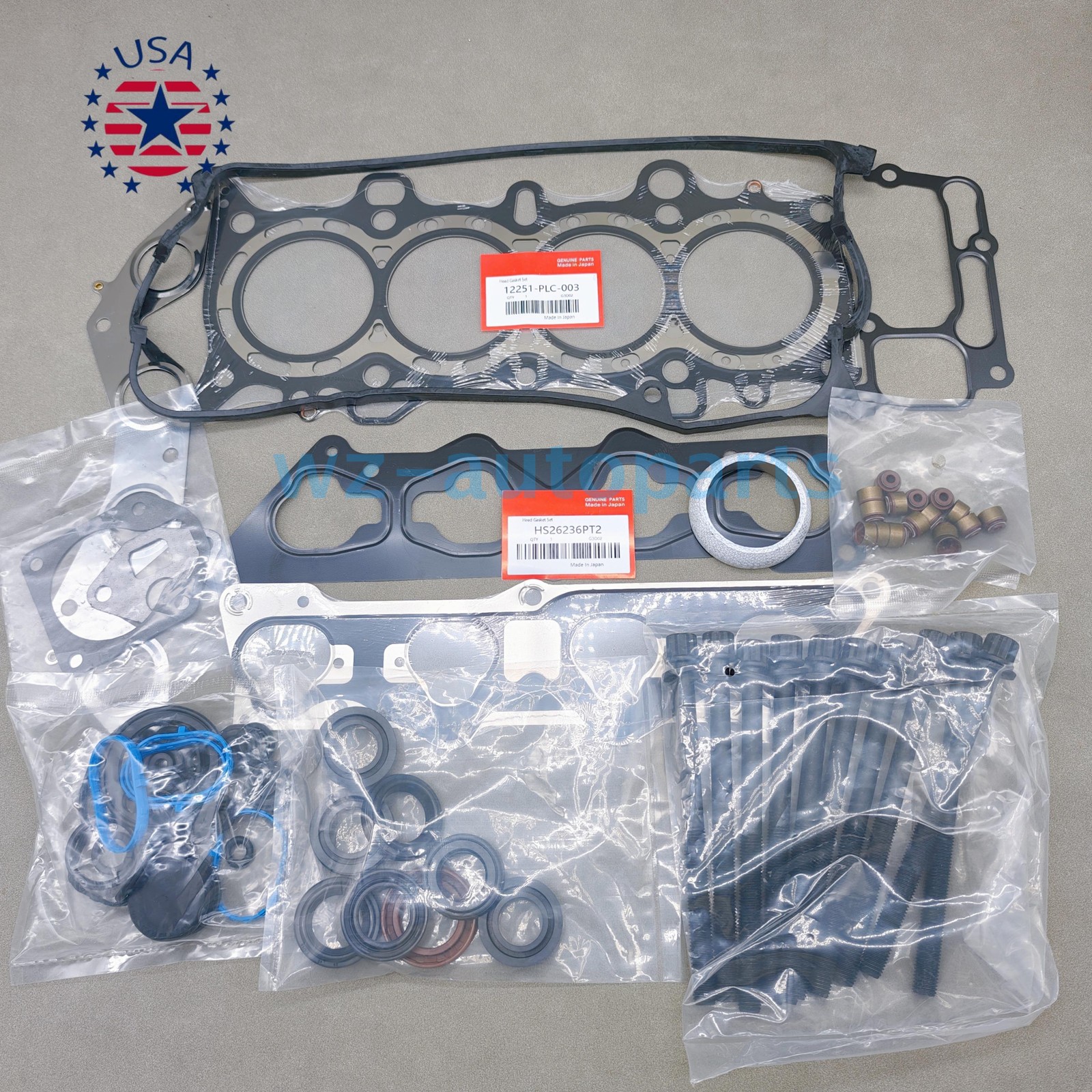 New For Honda Civic LX DX 1.7L D17A1 SOHC 2001-2005 Head Gasket Bolts Set NEW