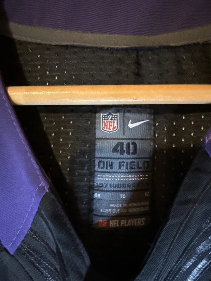 Camiseta de fútbol americano NFL Baltimore Ravens Ray Rice #27 talla 40 jugadores de la NFL en el campo Foto 3 de 3