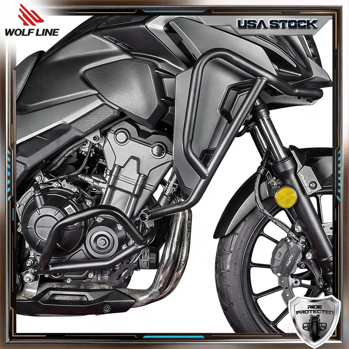 Crash Bar For Honda CB 500 X Engine Guards Frame Protect 2019-2024