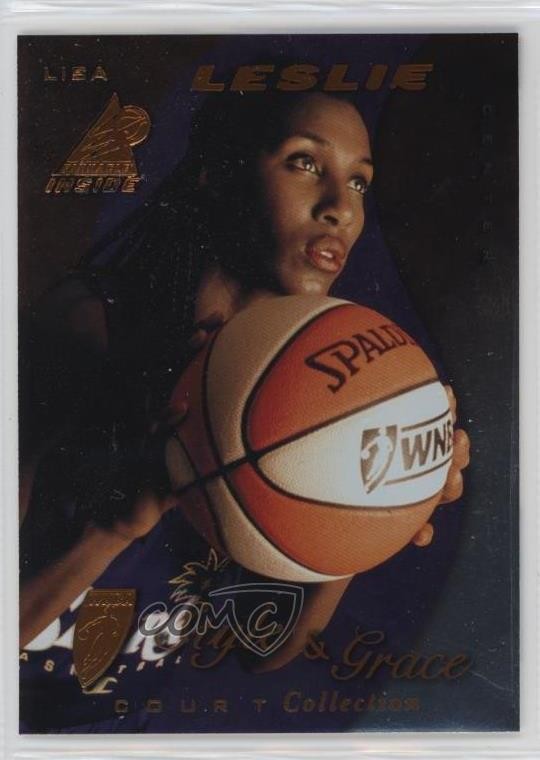 1997 Pinnacle Inside WNBA Style & Grace Court Collection Lisa Leslie Rookie RC