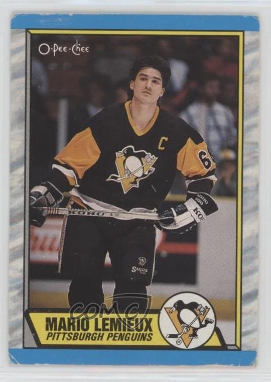 1989-90 O-Pee-Chee Mario Lemieux #1 HOF 0kt8
